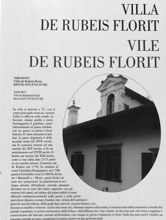 Villa De Rubeis Florit Tarcento Eksteriør billede